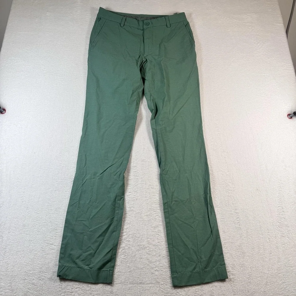 Vineyard Vines Jim Nantz Pants Mens 30x34 Green Stretch Chino Golf Casual